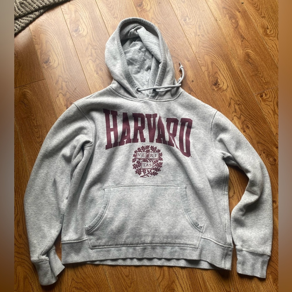 Harvard Gray Hoodie women medium
